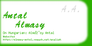 antal almasy business card